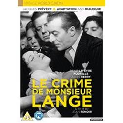 Le Crime De Monsieur Lange [DVD] [2018]